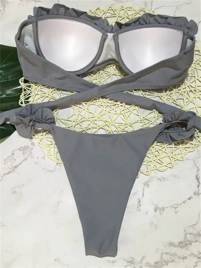 Maillot de bain sexy imprimé animal léopard
