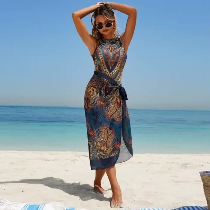 Maillot de bain une pièce transparent UPF50