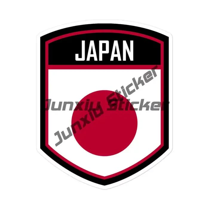 Autocollants d'emblème de silhouette de sensation de carte japonaise, autocollant rond de TakSeal, voiture de course, autocollant de soleil japonais, étanche