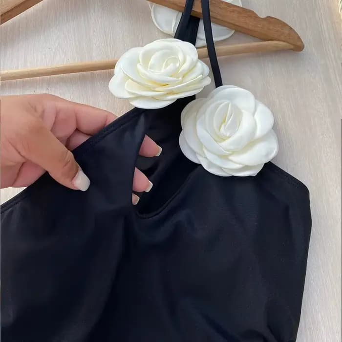Maillot de bain une pièce à fleurs, Vintage, rétro, pour femmes, vêtements de plage, Monokini, nouvelle collection, 2025