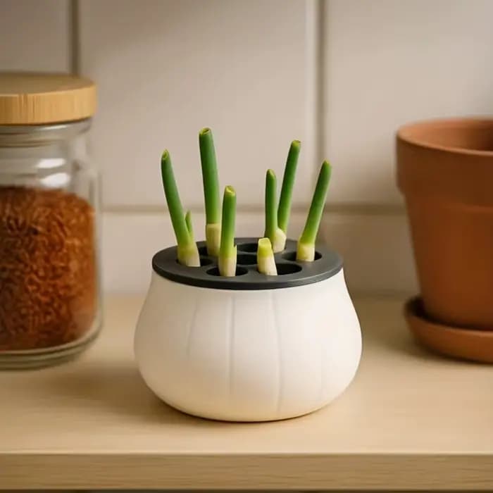 Pots à fleurs pour oignons verts, pots pour plantes, graines hydroponiques, mini pots en plastique, système de culture hydroponique pour la maison et la cuisine, pots et jardinières de jardin