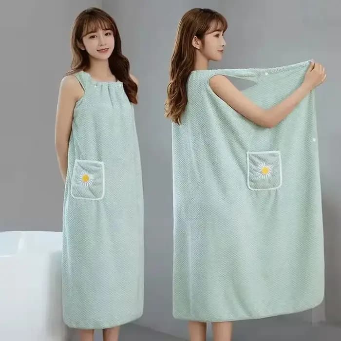 Grandes serviettes de bain en velours pour femmes