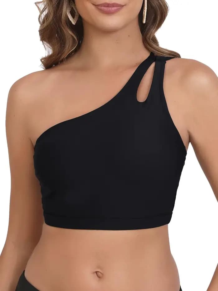 2026 Haut de maillot de bain asymétrique à une épaule