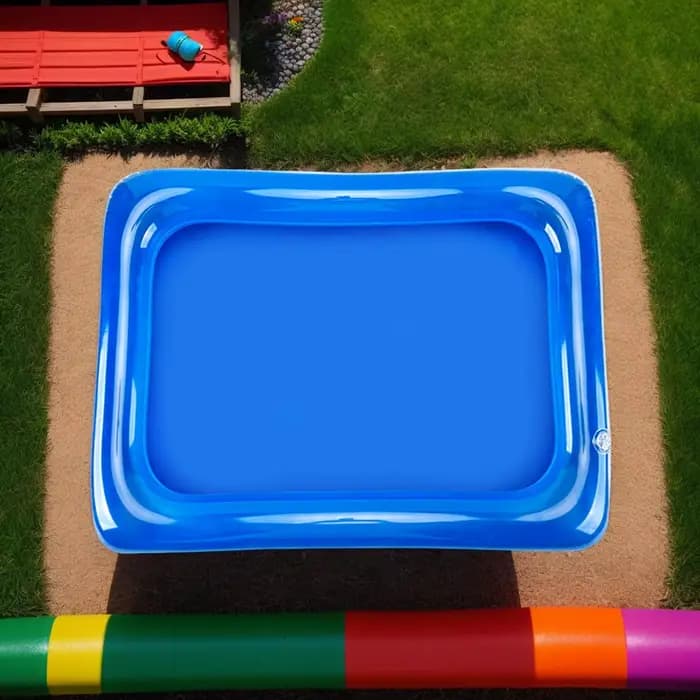 Bac de rinçage des pieds gonflable pour piscine