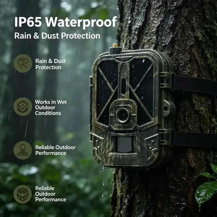 Caméra de chasse 4G avec vidéo en direct, batterie au lithium, carte SIM intégrée, 120MP, 4K, application de jeu sans fil, service cloud, étanche