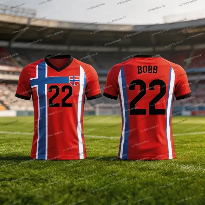 Maillot de Norvège 25/26 HAALAND – Maillot d'été pour homme