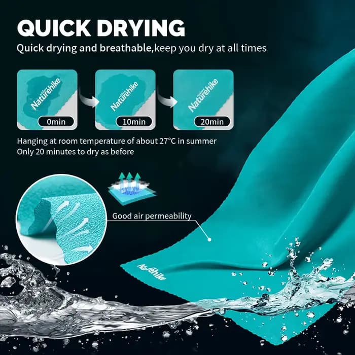 Naturehike 2025 serviette de plage à séchage rapide imperméable respirant ultraléger