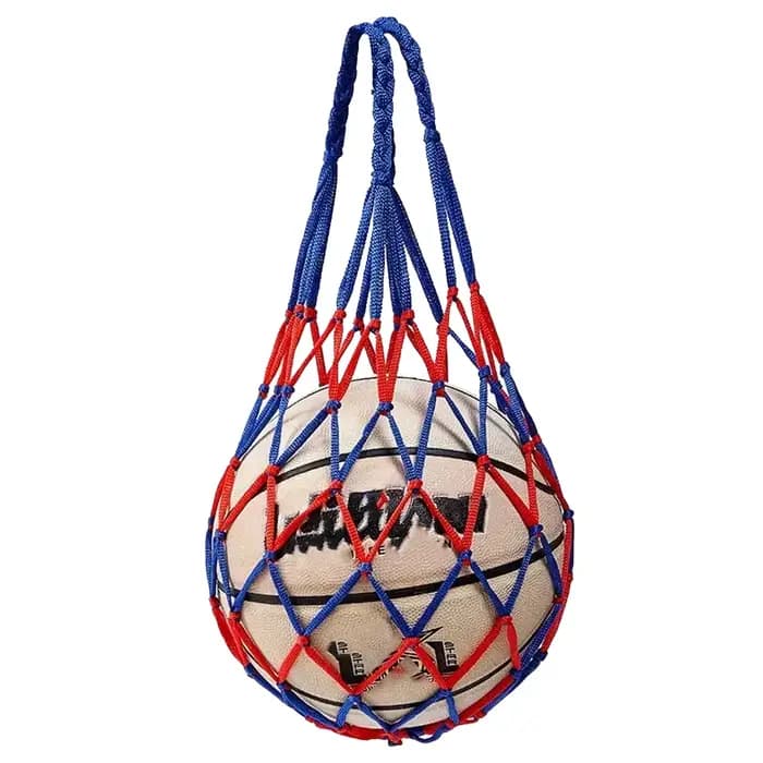 Sac de filet de basket-ball, filet tissé épais, rangement de basket-ball, sac de filet d'entraînement en Nylon Durable pour toutes sortes de balles 