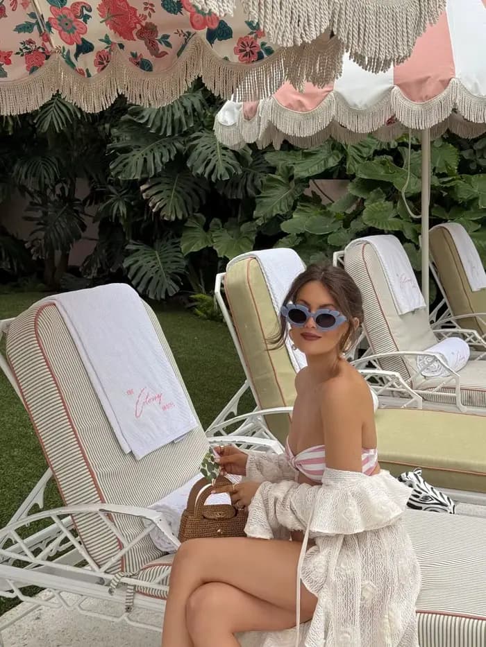 Maillot de bain une pièce à volants pour femme