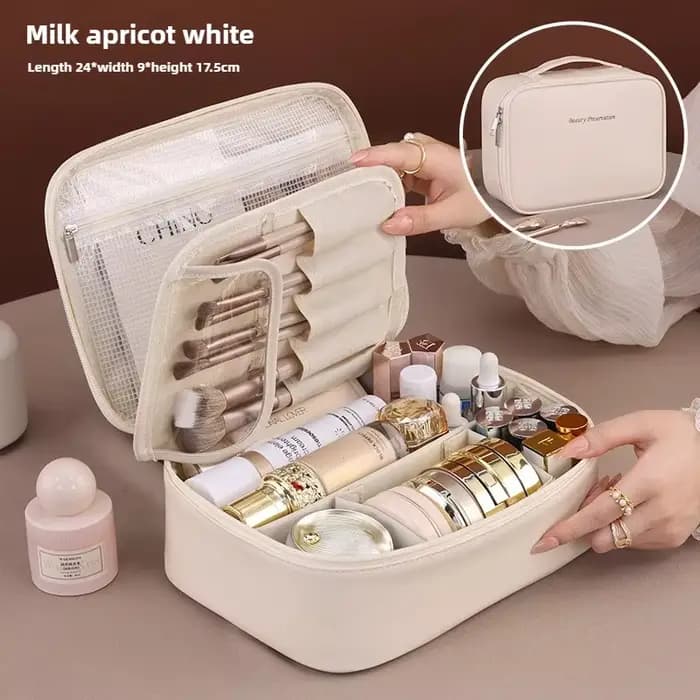 Nouveau sac à cosmétiques pour femmes, sac de rangement Portable, sac de maquillage de luxe de grande capacité, organisateur de voyage, sacs de toilette essentiels