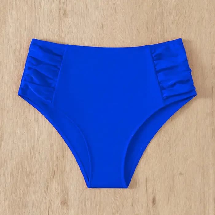 Bas de bain basique taille haute pour femmes