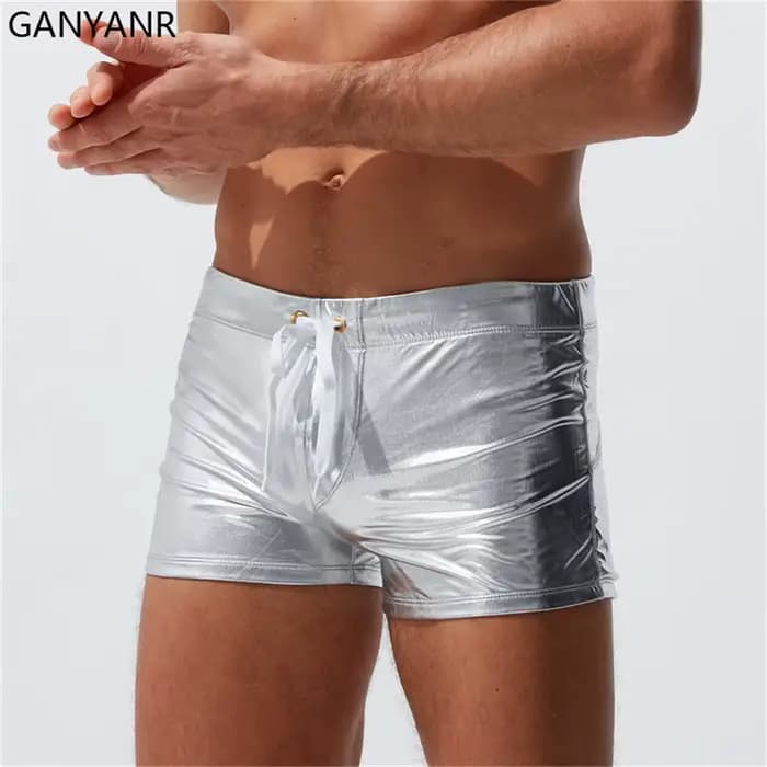 GANYANR – maillot de bain pour hommes, slip de bain Gay, Sexy, culotte de plage, vêtements de surf à séchage rapide
