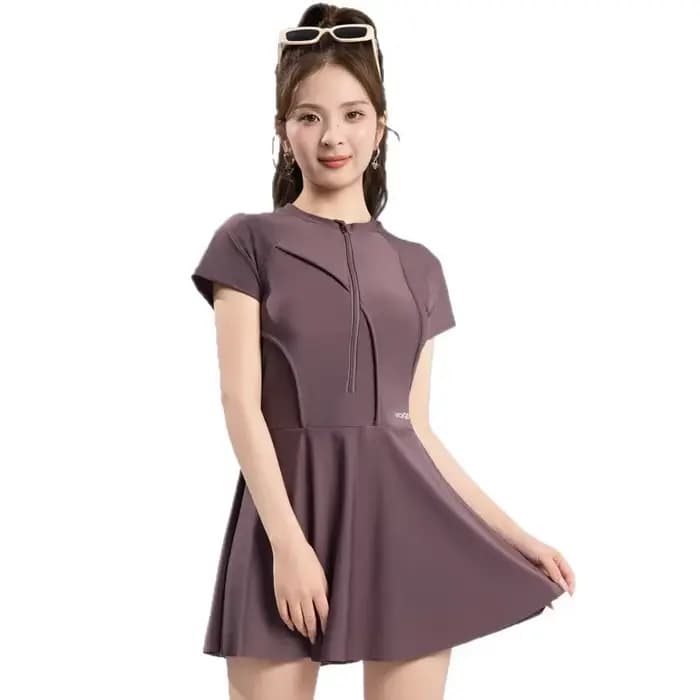 Nouveau maillot de bain une pièce amincissant pour femme, séchage rapide, style jupe, cache-maillot, pour jeunes filles à petite poitrine, idéal pour la natation et la gym