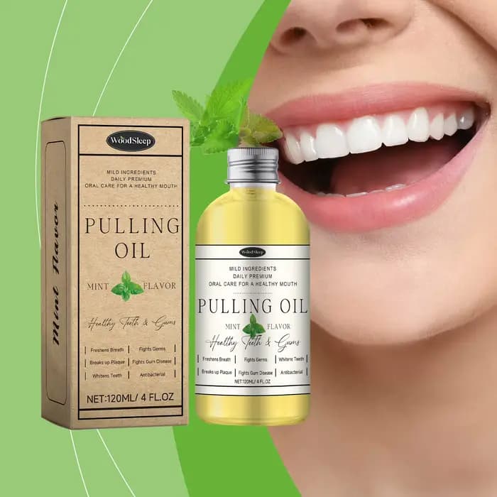 Huile de Soin Buccal à la Menthe Coco pour une Haleine Fraîche, Élimination des Odeurs, Soin des Dents, Hygiène Buccale, Réducteur d'Odeurs à la Menthe Poivrée 120ml