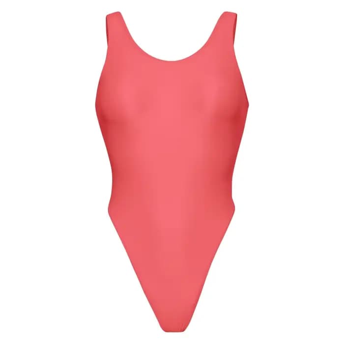 Femmes Sexy soie haute élastique plage maillots de bain sans manches en forme de T Fitness combinaison Triangle compétition collants une pièce maillots de bain
