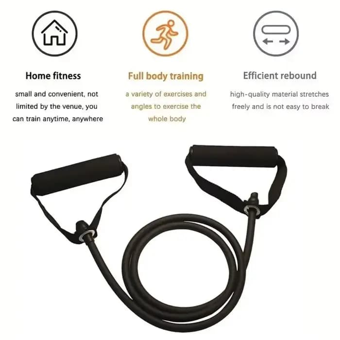 Bandes de résistance avec poignées, bandes d'exercice, bandes d'entraînement avec poignées pour hommes et femmes, équipement de musculation à la maison
