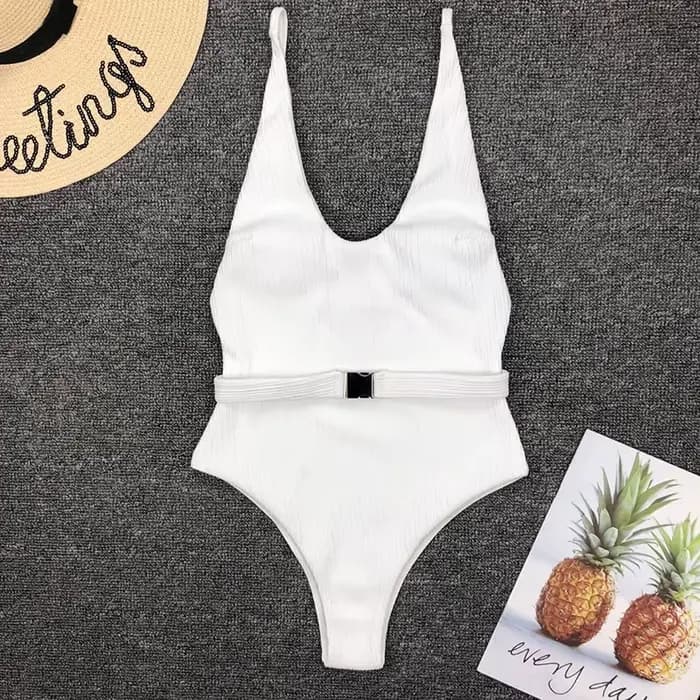 Maillot de bain blanc une pièce