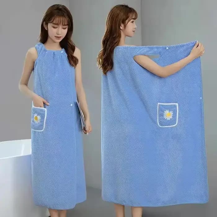 Grandes serviettes de bain en velours pour femmes