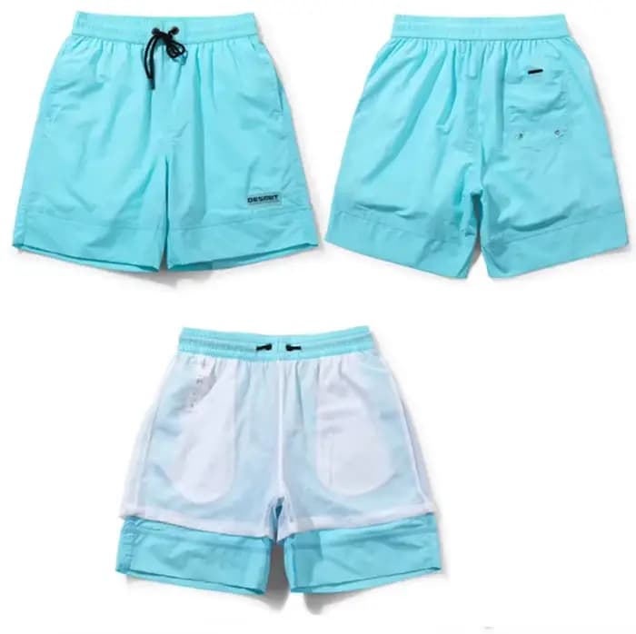 Short de bain long avec doublure pour homme