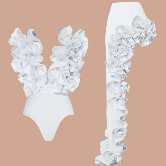 Bikini avec jupe pour femme