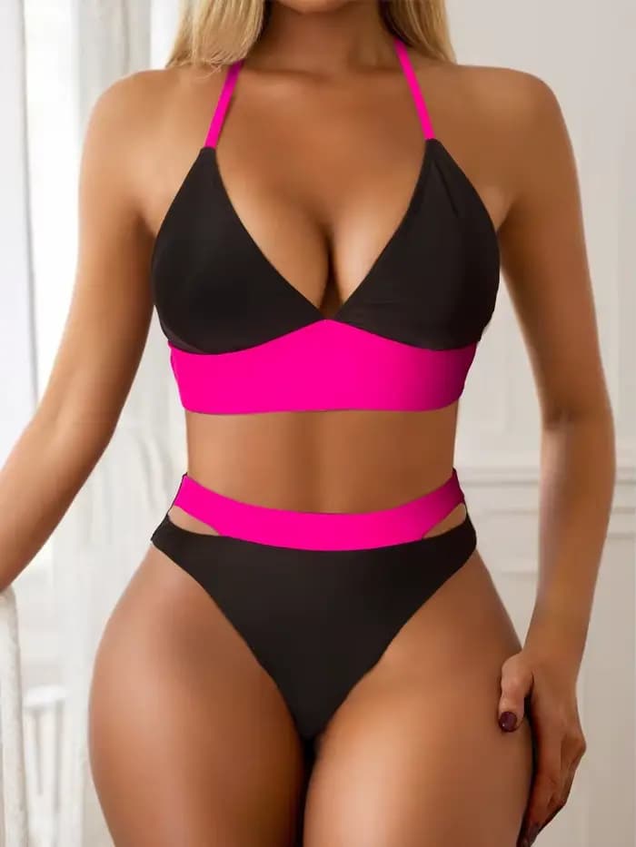 Sexy licou Bikini ensemble femmes maillots de bain brésilien femme maillots de bain pour piscine natation baigneur maillots de bain Micro Bikini 2025 Mujer