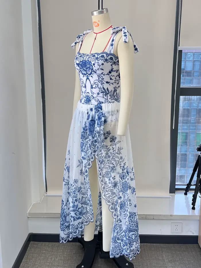 Maillot de bain une pièce rétro 2026 avec jupe, bretelles fines, imprimé floral, amincissant, pour femme, tenue de plage