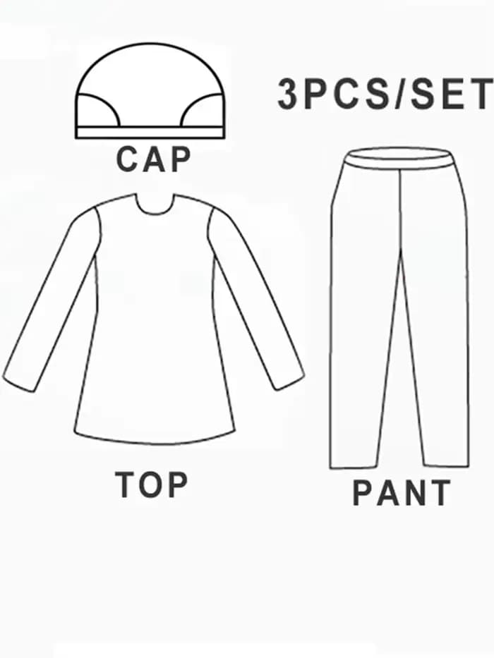 Maillot de bain musulman pour femmes, modeste, burkini, à la mode, couverture complète, conservateur, tenue de bain islamique