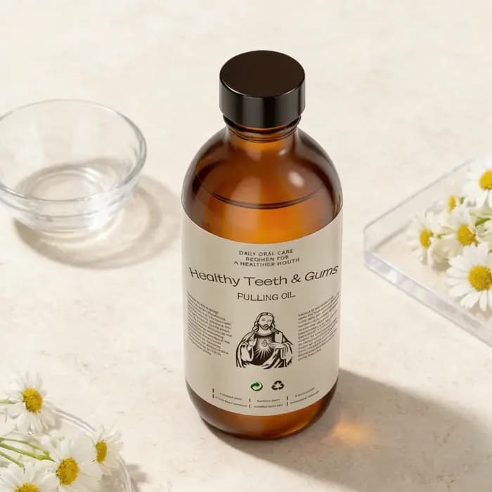 Bain de bouche à l'huile de coco 113g – Haleine fraîche, huiles essentielles naturelles, élimination des odeurs, blanchiment, soin buccal, prévention des caries