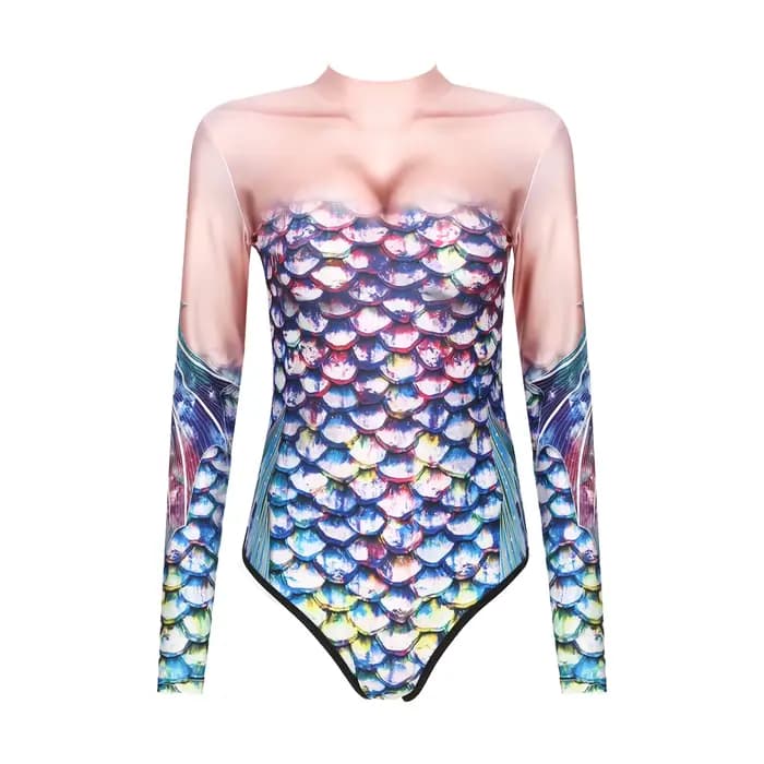Maillot de bain une pièce sirène pour femme
