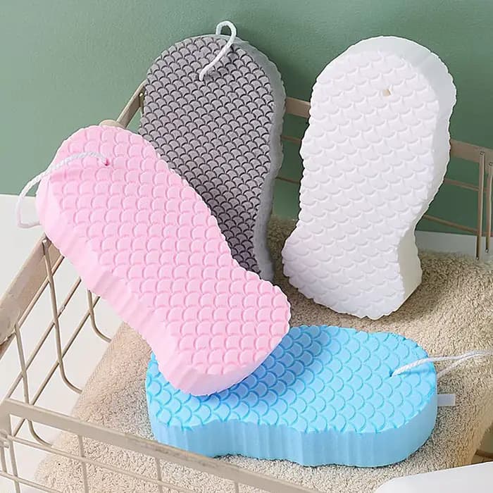 Éponges de bain pour la douche, éponge douce pour le dos, outil de gommage, pour enfants, femmes enceintes, adultes, maison, salle de bain, baignoire, voyage
