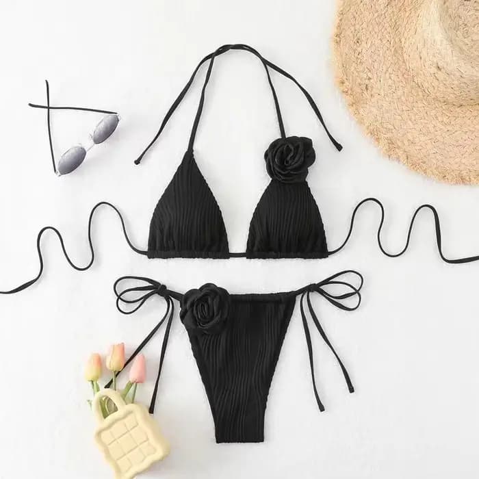 Sexy Rose fleur Bikini maillots de bain