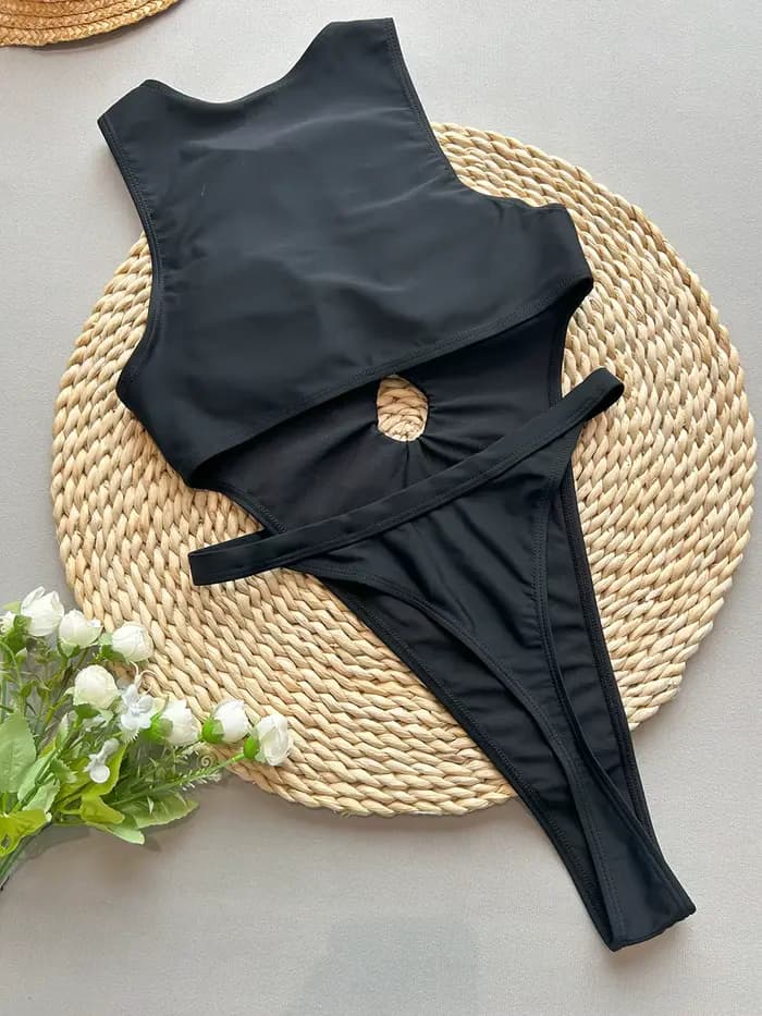 Maillot de bain une pièce, Sexy, coupe haute, ajouré, pour femmes, body, Monokini, dos nu, vêtements de plage, nouvelle collection, 2026