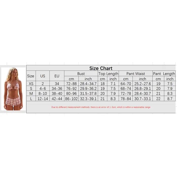 Bikini à carreaux pour femmes