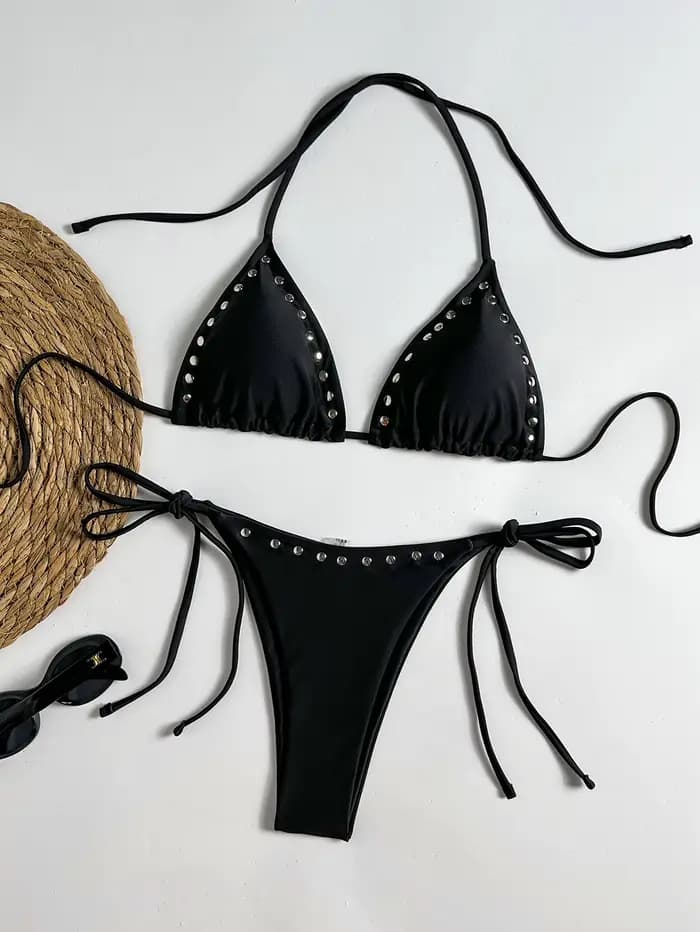 Ensemble bikini sexy à rivets 2026 pour femme
