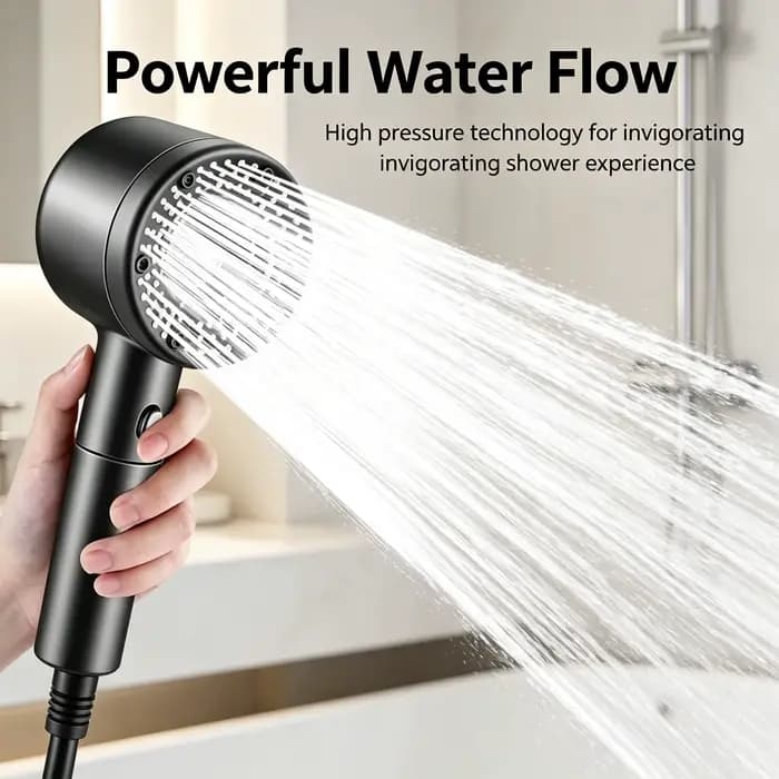 Ensemble de douche filtrante pour rénovation de salle de bain, système de filtration à pierres minérales purifiantes, jet de pluie haute pression