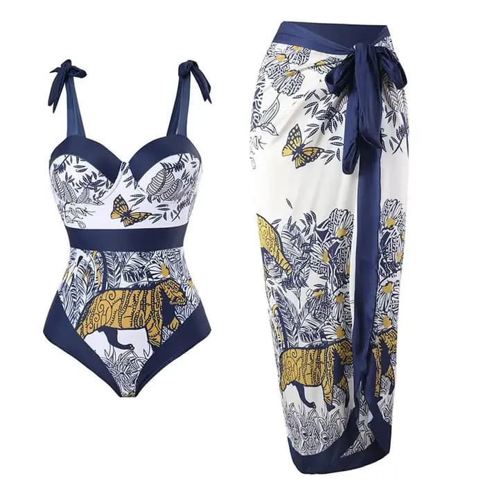 Ensemble de maillot de bain deux pièces conservateur
