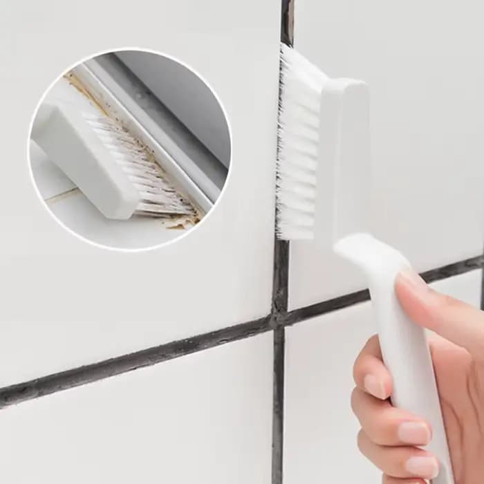 Brosse de nettoyage pour joints de carrelage de salle de bain, brosse pour rainures de fenêtre, brosse pour clavier, brosse d'angle de cuisine, outils de nettoyage, brosse à sol