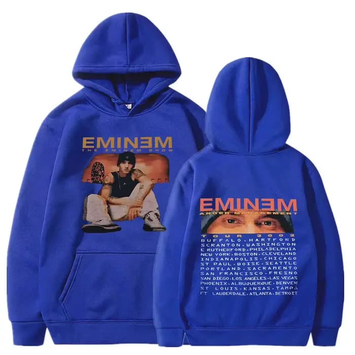 Eminem Anger Management Tour 2002 sweat à capuche Vintage Harajuku drôle Rick sweats à manches longues hommes femmes pull mode