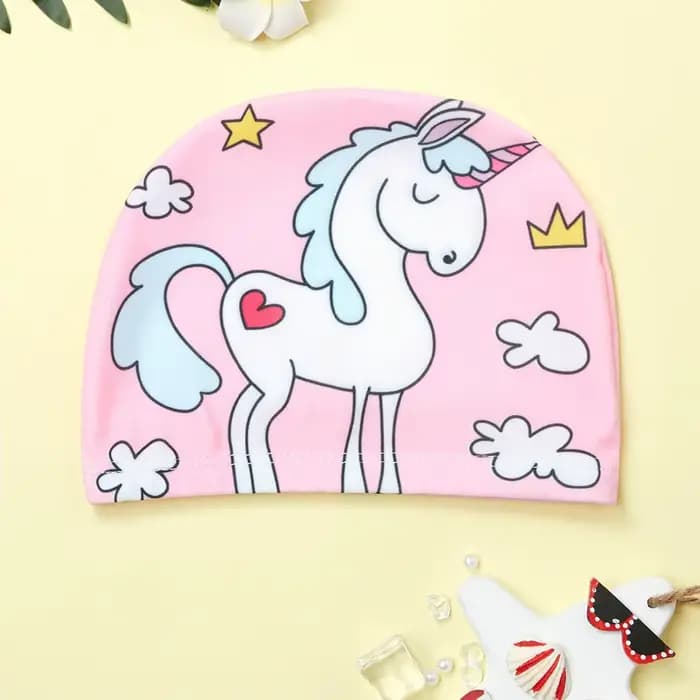Bonnet de bain de dessin animé pour garçons et filles