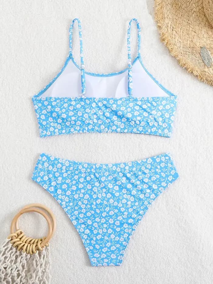 Maillot de bain sexy 2026 pour femme, ensemble bikini taille haute brésilien à col montant, idéal pour la plage