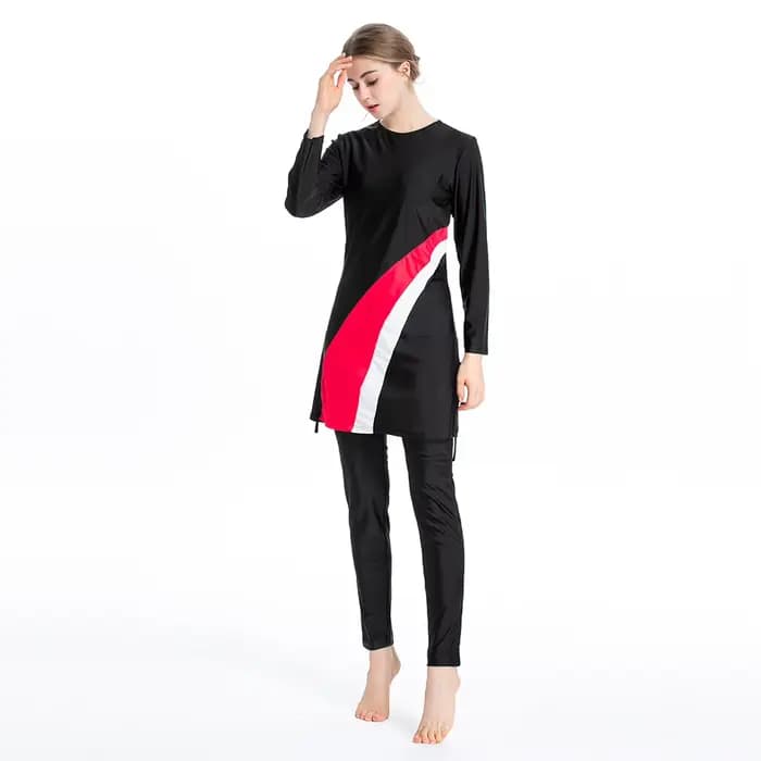 Maillot de bain 3 pièces imprimé pour femme