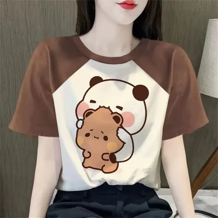 Bubu Dudu t-shirt fille rétro gothique kawaii années 80 t-shirt classique confortable coloré Y2k université Vintage streetwear