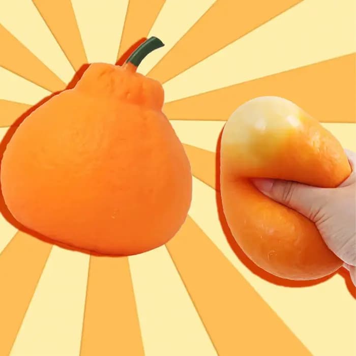 Jouet anti-stress orange moche pour soulager l'anxiété, jouets sensoriels mignons en forme de citron, jouets fantaisie, simulation de fruit, décoration d'intérieur