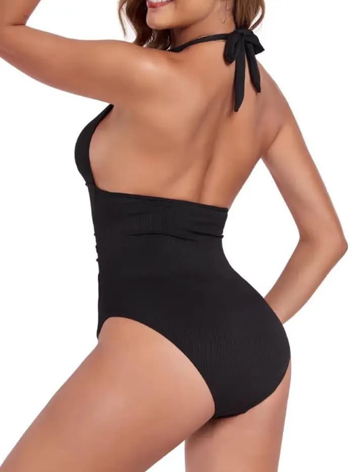 Maillot de bain une pièce col licou