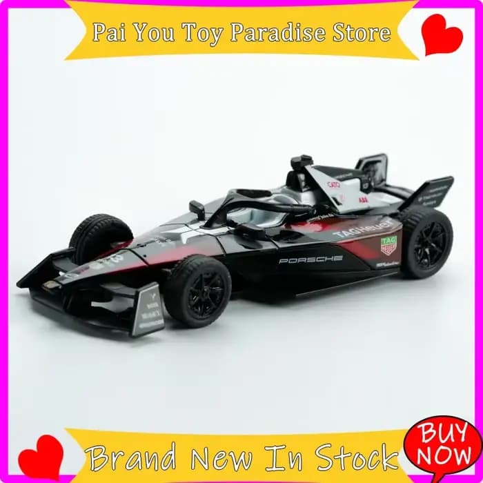 Modèle de voiture de course TSC Formula 1 à l'échelle 1/43, Porsche Fe, voiture en alliage électrique, ornement de bureau, cadeau de collection pour hommes, en stock