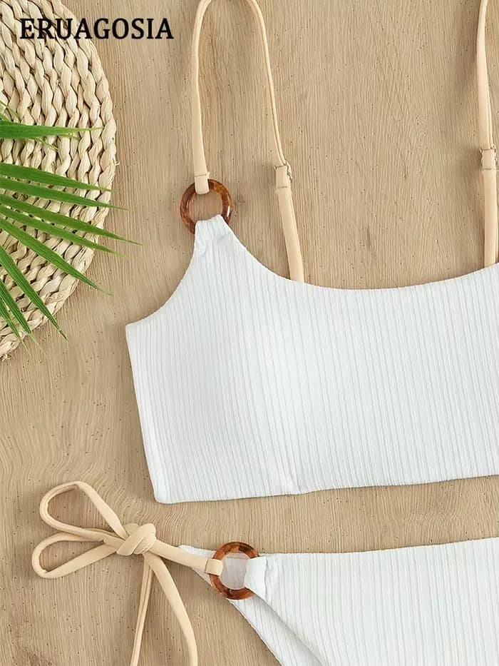 Bikini côtelé sexy pour femmes