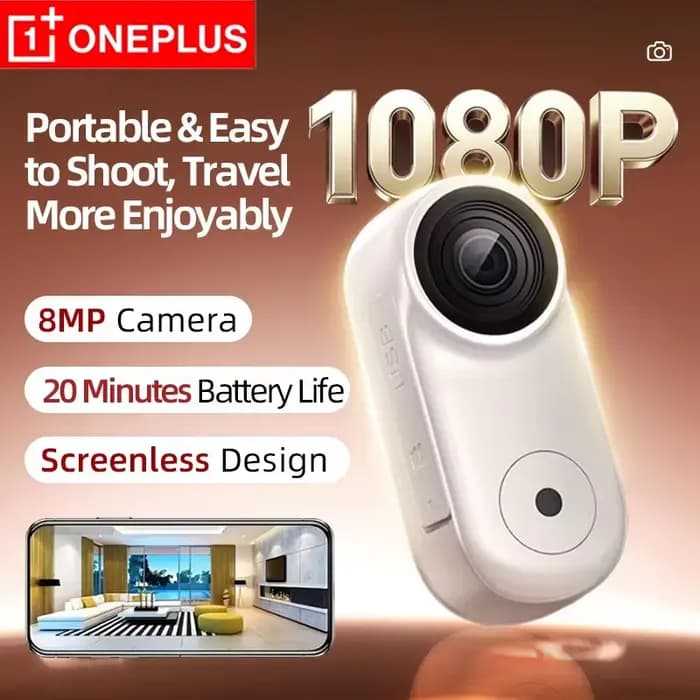 Mini caméra magnétique OnePlus 1080P HD pour le sport, caméra d'action sans fil avec micro, ultra portable, DV, enregistrement d'action pour moto