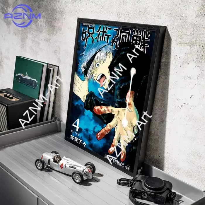 Affiches imprimées sur toile de la série de personnages de l'anime japonais Jujutsu Kaisen pour la décoration murale de la maison et de la salle de séjour