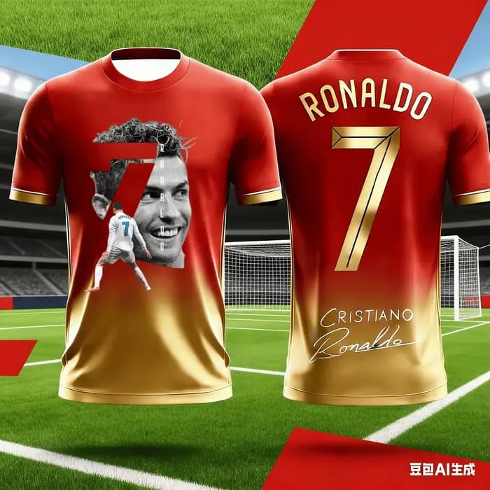 Maillot de foot homme 2026 Ronaldo # Maillot de football édition spéciale 7 pour hommes, femmes et enfants, maillot de football commémoratif, vêtements de sport à séchage rapide