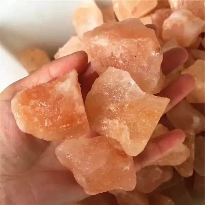 40g/120g/240g pierre brute de sel d'orange naturel de l'himalaya, Quartz irrégulier de sel d'orange naturel, pierre de sel d'orange décor à la maison, cadeau